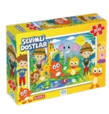 Sevimli Dostlar Puzzle 200