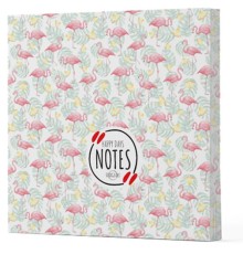 Flamingo 3 - Çizgisiz Yan Boyamalı Defter