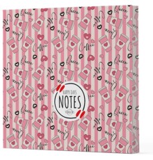 Kahve 8 - Çizgisiz Yan Boyamalı Defter