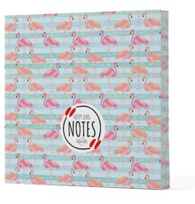 Flamingo 1 - Çizgisiz Yan Boyamalı Defter
