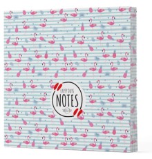 Flamingo 4 - Çizgisiz Yan Boyamalı Defter