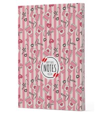 Kahve 8 - Yan Boyamalı Çizgili Defter
