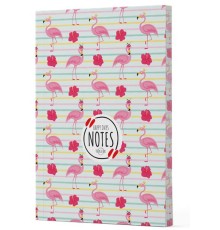 Flamingo 2 - Yan Boyamalı Çizgili Defter