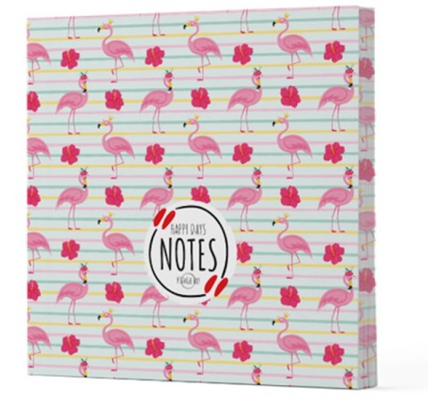 Flamingo 2 - Çizgisiz Yan Boyamalı Defter Flamingo 2 - Çizgisiz Yan Boyamalı Defter