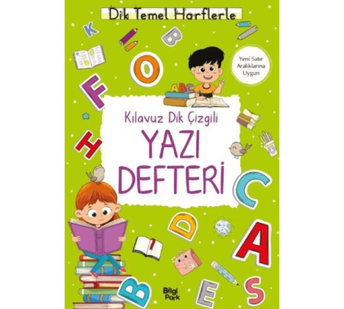 Kılavuz Dik Çizgili Yazı Defteri (Büyük Boy)