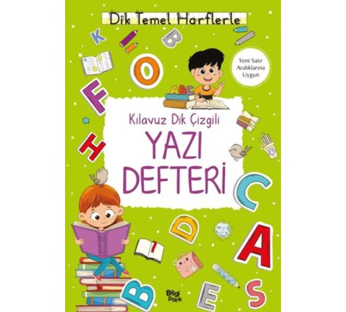 Kılavuz Dik Çizgili Yazı Defteri (Küçük Boy)