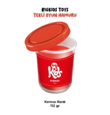 Bigkids Toys / Kırmızı - 12'li Oyun Hamuru (112 Gr)