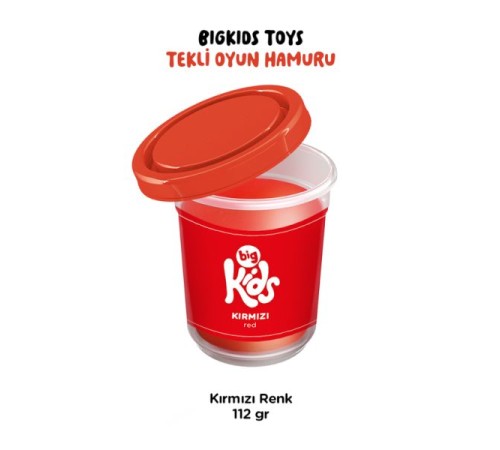 Bigkids Toys / Kırmızı - 12'li Oyun Hamuru (112 Gr) Bigkids Toys / Kırmızı - 12'li Oyun Hamuru (112 Gr)