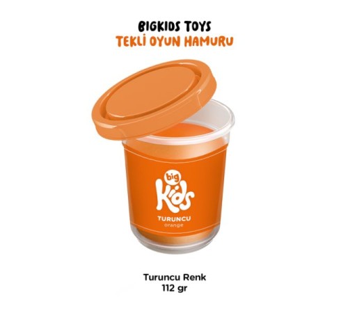 Bigkids Toys / Turuncu - 12'li Oyun Hamuru (112 Gr) Bigkids Toys / Turuncu - 12'li Oyun Hamuru (112 Gr)