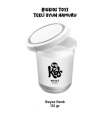 Bigkids Toys / Beyaz - 12'li Oyun Hamuru (112 Gr)