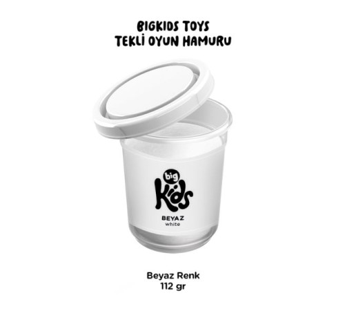 Bigkids Toys / Beyaz - 12'li Oyun Hamuru (112 Gr)