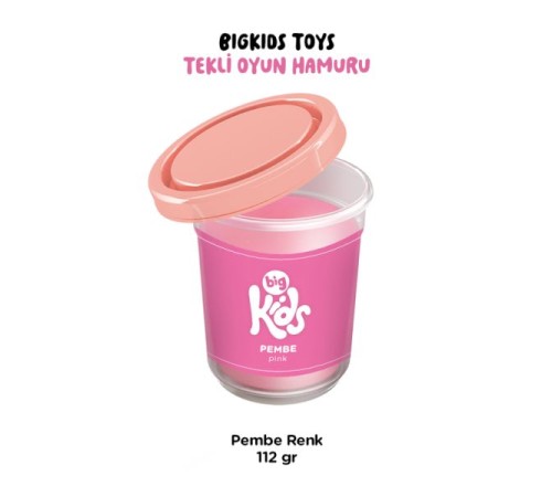 Bigkids Toys / Pembe - 12'li Oyun Hamuru (112 Gr) Bigkids Toys / Pembe - 12'li Oyun Hamuru (112 Gr)