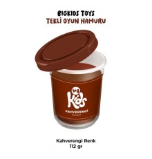 Bigkids Toys / Kahverengi - 12'li Oyun Hamuru (112 Gr)