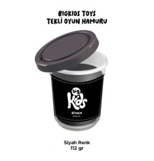Bigkids Toys / Siyah - 12'li Oyun Hamuru (112 Gr)