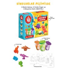 Dinozorlar Peşimizde Oyun Hamuru Seti (14 Parça - 348 Gr)