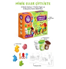 Minik Eller Çiftlikte Oyun Hamuru Seti (16 Parça - 340 Gr)