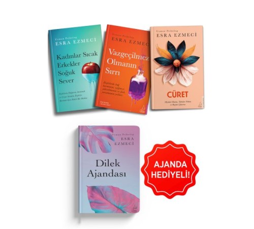 Esra Ezmeci İlişkiler Seti 3 Kitap Dilek Ajanda Hediyeli