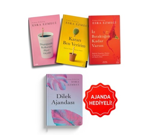 Esra Ezmeci Psikoloji Seti 3 Kitap Dilek Ajanda Hediyeli