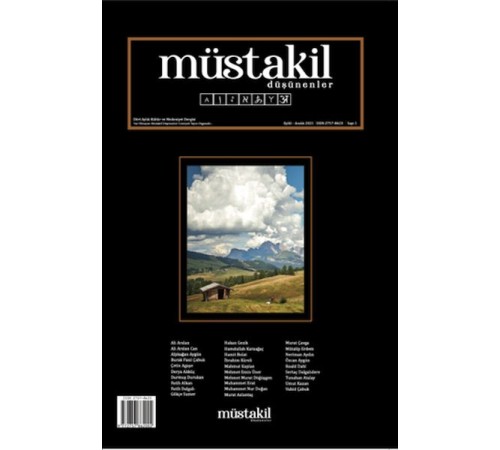 Müstakil Düşünenler 1 – Eylül/Aralık 2021 - Var Olmayan Müstakil Düşünenler Cemiyeti Yayın Organıdır
