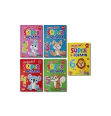 Süper Boyama 10 set+1 Set (55 Kitap)
