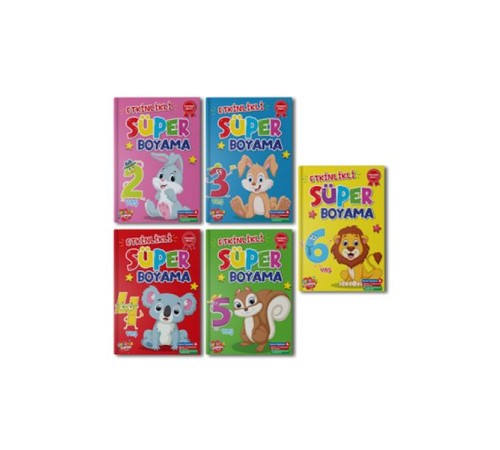 Süper Boyama 10 set+1 Set (55 Kitap)