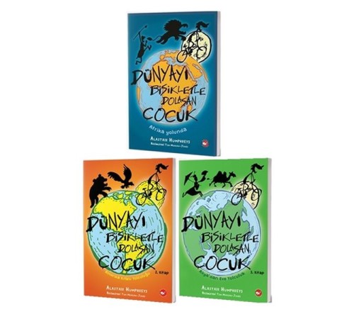 Dünyayı Bisikletle Dolaşan Çocuk Seti (3 Kitap Takım)