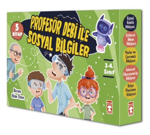 Profesör Debi İle Sosyal Bilgiler Seti (5 Kitap)