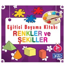 Eğitici Boyama Kitabı - Renkler ve Şekiller