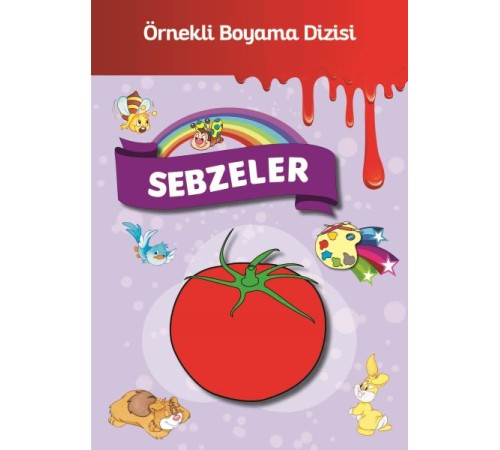 Örnekli Boyama - Sebzeler