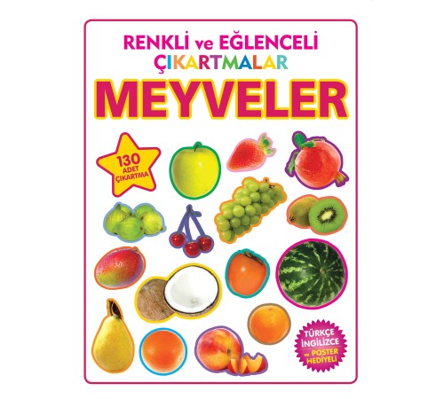 Renkli ve Eğlenceli Çıkartmalar Meyveler