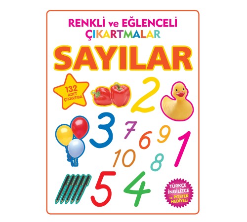 Renkli ve Eğlenceli Çıkartmalar - Sayılar