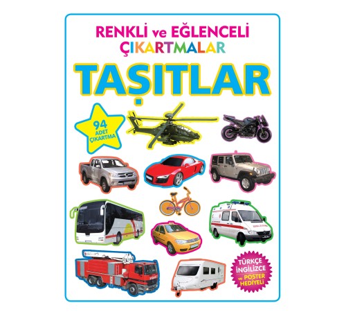 Renkli ve Eğlenceli Çıkartmalar Taşıtlar