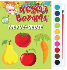 Neşeli Boyama - Meyve-Sebze