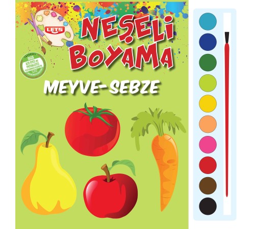 Neşeli Boyama - Meyve-Sebze