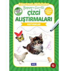Hayvanlar - Çizgi Alıştırmaları