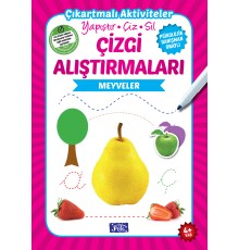 Meyveler - Çizgi Alıştırmaları