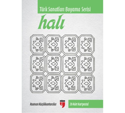 Halı - Türk Sanatları Boyama Serisi (20 Adet Kartpostal)