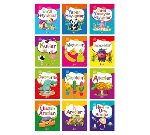 Küçük Kaşifin Boyama Kitabı (12 Kitap Takım)