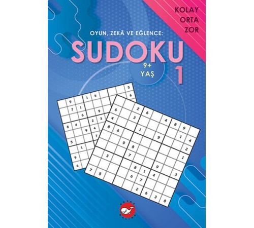Oyun, Zeka ve Eğlence: Sudoku 1 Kolay, Orta, Zor (9+ Yaş)