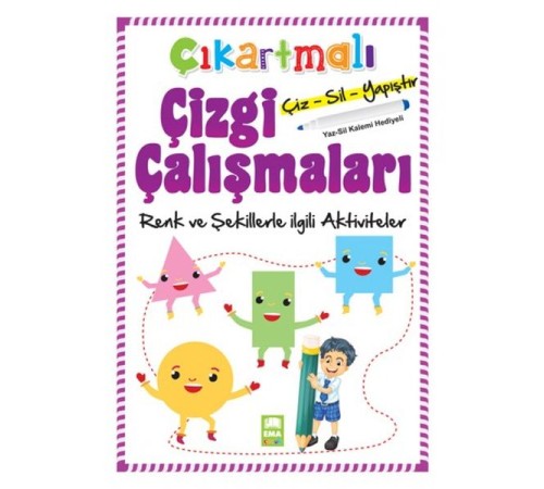 Çıkartmalı Çizgi Çalışmaları Renk ve Şekillerle İlgili Aktiviteler Çıkartmalı Çizgi Çalışmaları Renk ve Şekillerle İlgili Aktiviteler