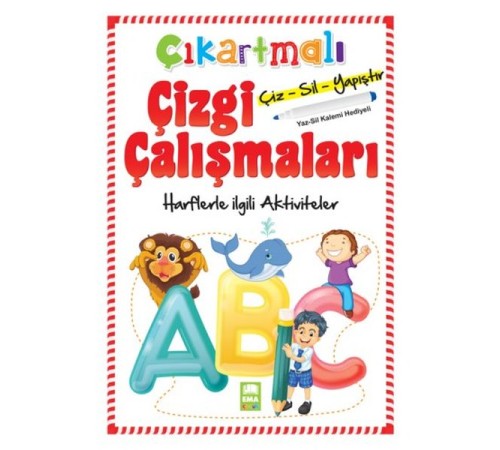 Çıkartmalı Çizgi Çalışmaları Harflerle İlgili Aktiviteler Çıkartmalı Çizgi Çalışmaları Harflerle İlgili Aktiviteler
