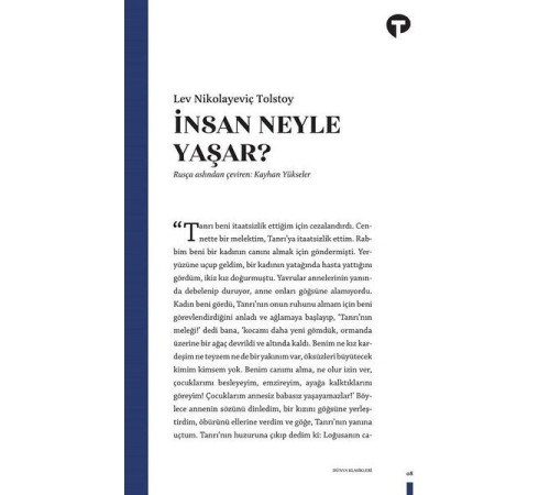 İnsan Ne İle Yaşar?