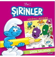 Şirin Salatası Hikayeli Boyama - Şirinler