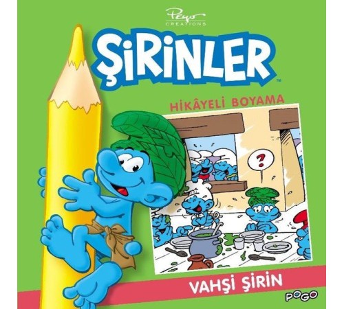 Vahşi Şirin Hikayeli Boyama - Şirinler