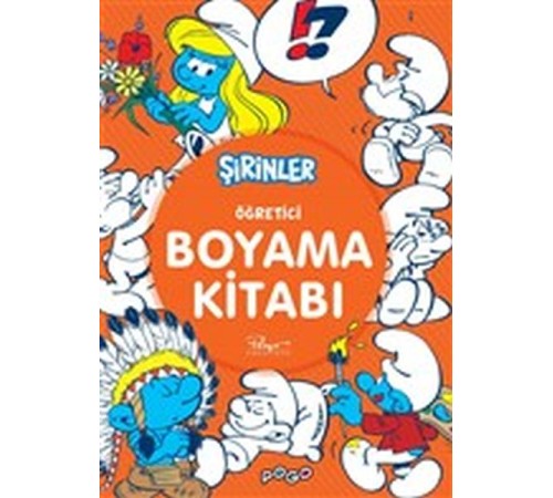 Öğretici Boyama Kitabı - Şirinler