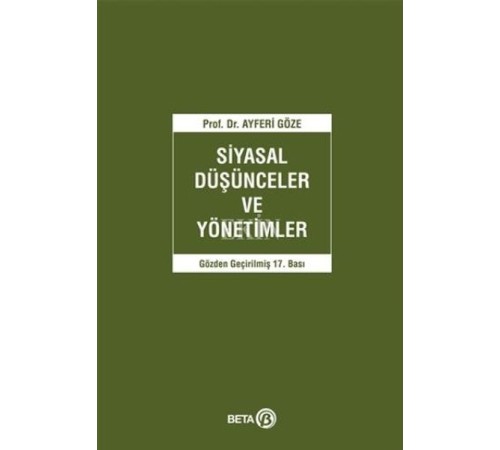 Siyasal Düşünceler ve Yönetimler