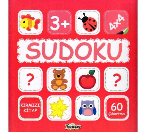 Sudoku 4X4 Kırmızı Kitap
