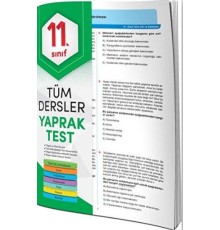 11. Sınıf Tüm Dersler Yaprak Test