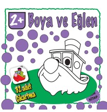 Boya ve Eğlen Mor Kitap