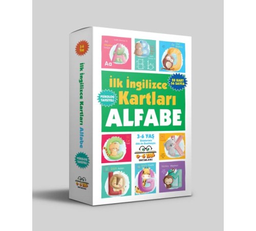 İlk İngilizce Kartları - Alfabe (3-6 Yaş) İlk İngilizce Kartları - Alfabe (3-6 Yaş)
